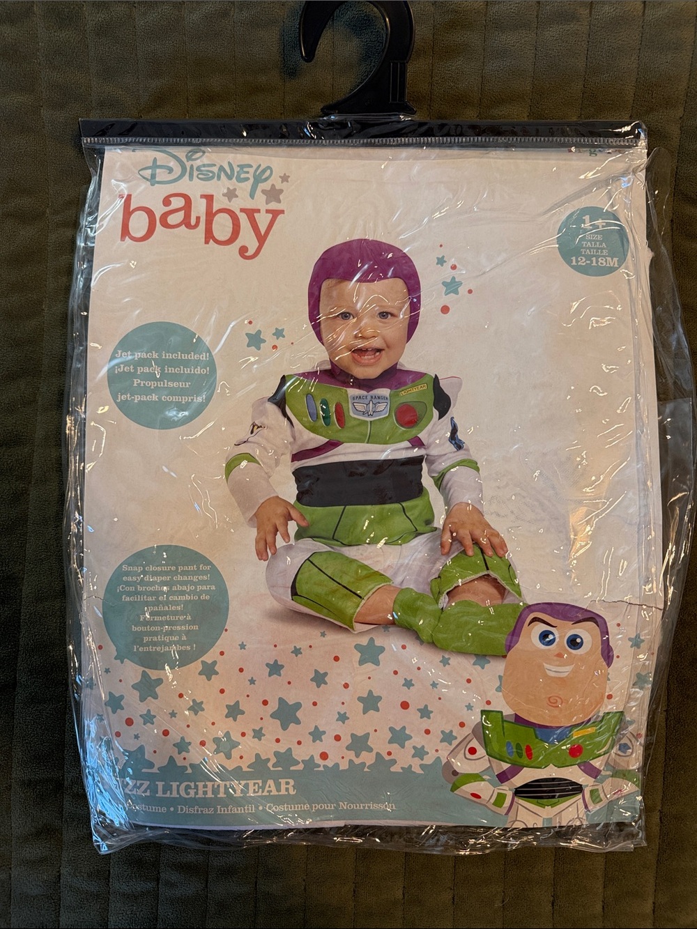 New Disney Baby Buzz Lightyear Infant Costume 12-18month